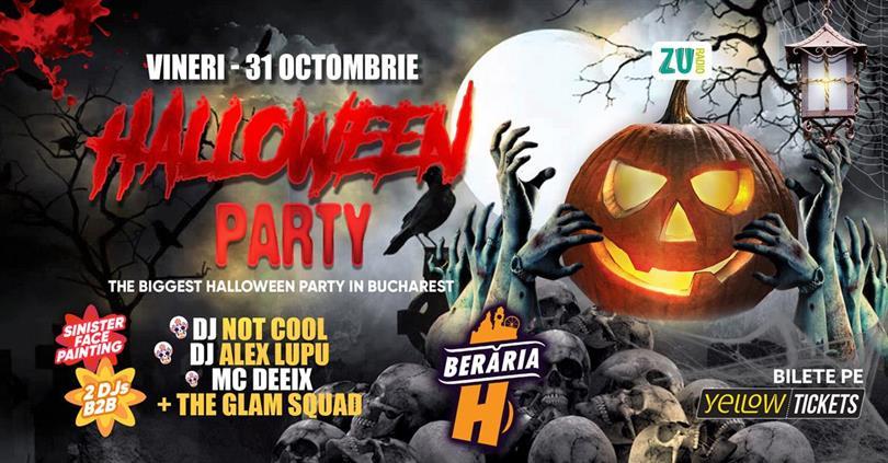 Concert Halloween Party @ Berăria H | Biggest #HalloweenParty in Bucharest 2025, Friday, 31 October 2025 21:15, Beraria H