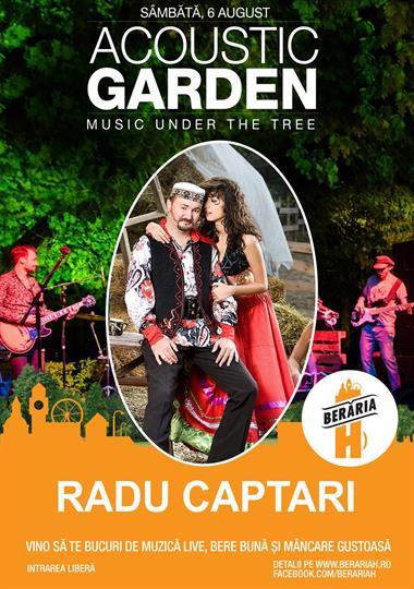 Concert Radu Captari cântă în parc, sâmbătă, 06 august 2016 20:00, Beraria H