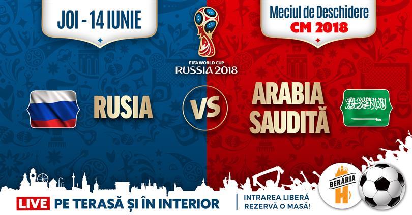 Concert Deschiderea CM 2018: Rusia vs. Arabia Saudită @ Berăria H, joi, 14 iunie 2018 17:00, Beraria H