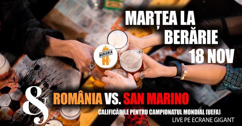 Concert Tuesday at Berăria H & Bonus: Romania vs. San Marino match, Tuesday, 18 November 2025 12:00, Beraria H