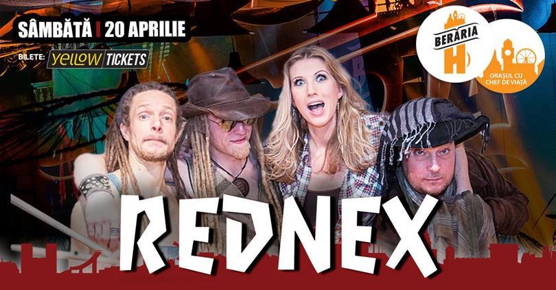 Concert REDNEX sings at Berăria H on 20th of April // Bucharest, Saturday, 20 April 2024 16:00, Beraria H