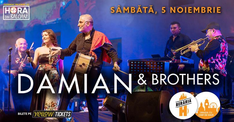 Concert Damian Drăghici & Brothers cântă la Berăria H, sâmbătă, 05 noiembrie 2022 21:45, Beraria H