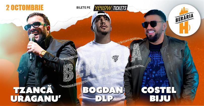 Concert #TripluShow: Bogdan DLP, Tzancă Uraganu' & Costel Biju #LIVE la Berăria H, joi, 02 octombrie 2025 18:30, Beraria H
