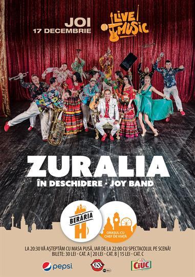 Concert Zuralia Orchestra, joi, 17 decembrie 2015 20:00, Beraria H