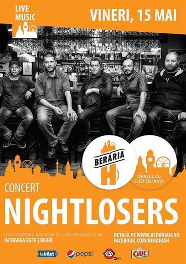 Concert Nightlosers Concert, Friday, 15 May 2015 20:00, Beraria H