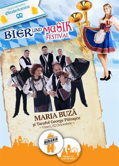 Concert Maria Buza si Taraful George Patrascu, vineri, 02 octombrie 2015 20:00, Beraria H