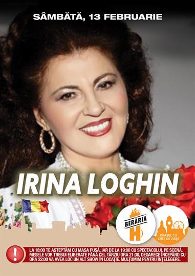 Concert Irina Loghin, sâmbătă, 13 februarie 2016 18:00, Beraria H