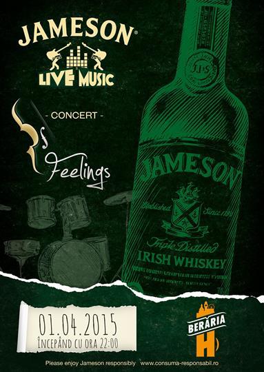 Concert Jameson Live Music Party, vineri, 01 aprilie 2016 20:30, Beraria H
