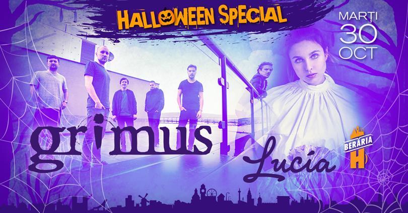 Concert Halloween Special: Grimus, Lucia #dubluconcert, marți, 30 octombrie 2018 19:00, Beraria H