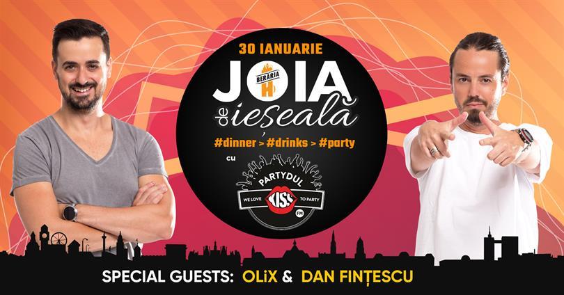 Concert Joia de ieșeală: Dinner > Drinks > Party cu Partydul Kiss FM, joi, 30 ianuarie 2020 18:00, Beraria H