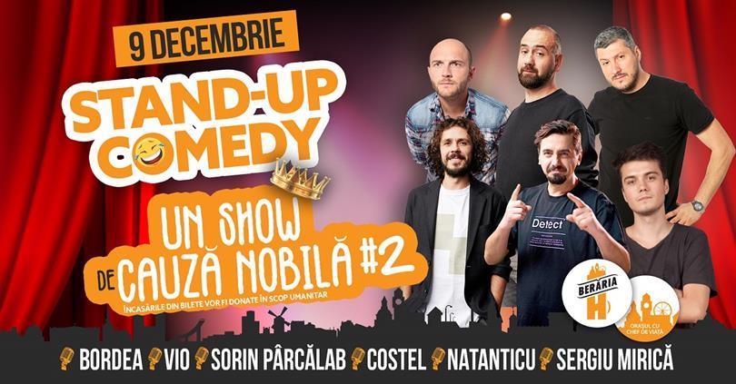 Concert Stand-Up Comedy: Bordea, Vio, Sorin, Costel, Natanticu, Sergiu M, luni, 09 decembrie 2019 19:00, Beraria H