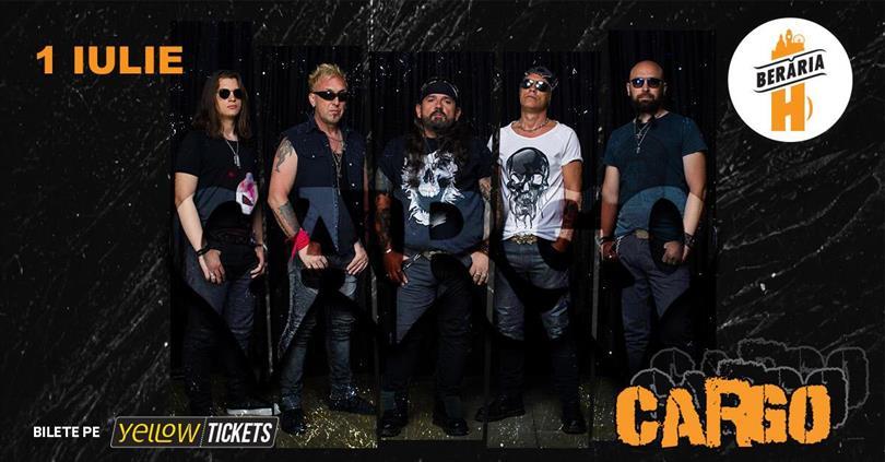 Concert CARGO live at Berăria H on July 1st, Wednesday, 01 July 2026 19:00, Beraria H