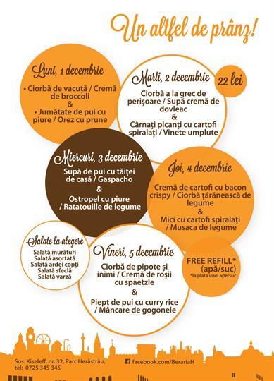 Concert A different kind of lunch, Monday, 01 December 2014 12:00, Beraria H