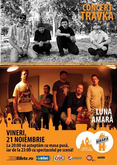 Concert Travka & Luna Amara Concert, Friday, 21 November 2014 20:00, Beraria H