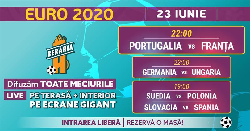Concert EURO 2020 #LIVE | 23 IUNIE, Wednesday, 23 June 2021 19:00, Beraria H