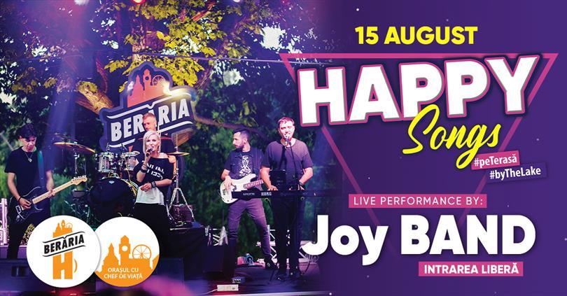 Concert #LaTerasă + Happy Songs cu Joy Band #bythelake, luni, 15 august 2022 13:00, Beraria H