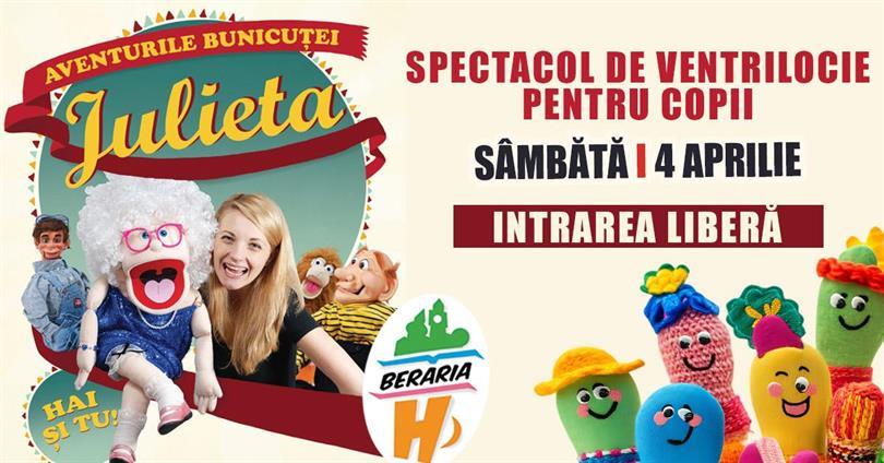 Concert Spectacol de ventrilocie pentru copii la Berăria H I 4 aprilie, Saturday, 04 April 2026 17:00, Beraria H