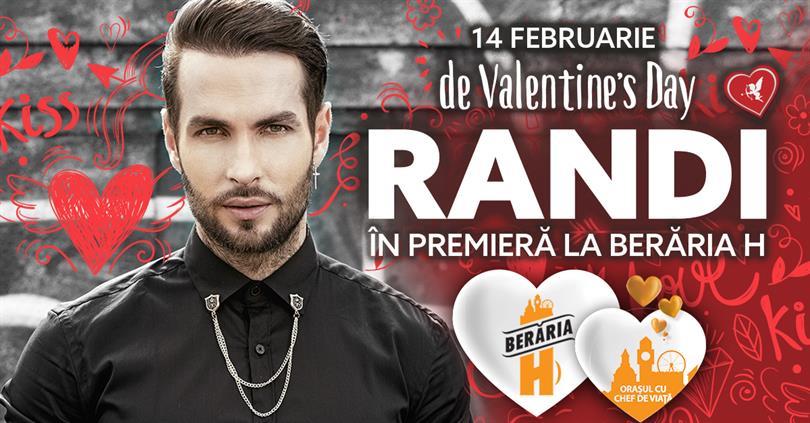 Concert Randi in concert on Valentine's Day at Berăria H, Wednesday, 14 February 2018 20:00, Beraria H
