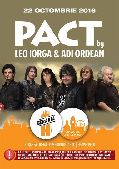 Concert PACT by Leo Iorga & Adi Ordean, sâmbătă, 22 octombrie 2016 18:00, Beraria H