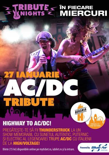 Concert AC/DC Tribute by High/Voltage (Italy), Wednesday, 27 January 2016 20:00, Beraria H