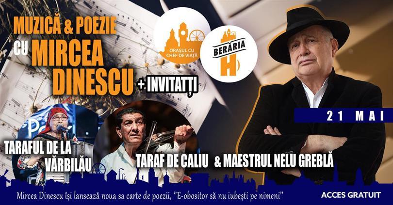 Concert Music & poetry with Mircea Dinescu & prof. Nelu Greblă at Berăria H, Tuesday, 21 May 2024 18:00, Beraria H