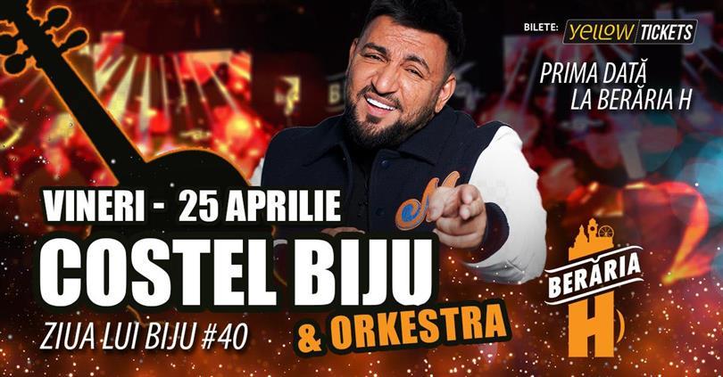 Concert Costel Bijou & Orkestra în premieră la Berăria H // Ziua lui Bijou #40, Friday, 25 April 2025 19:30, Beraria H