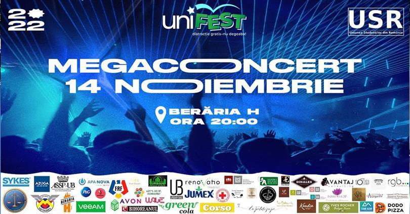 Concert #UniFEST2022, luni, 14 noiembrie 2022 20:00, Beraria H