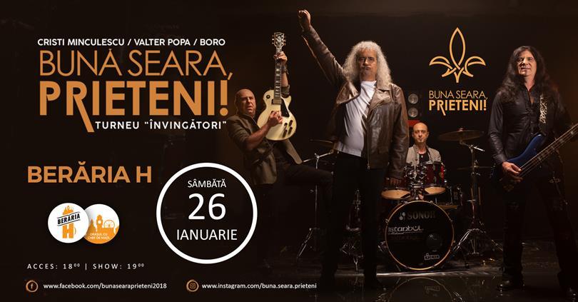 Concert Good evening, Friends // "WINNERS" TOUR // Berăria H, Saturday, 26 January 2019 18:00, Beraria H