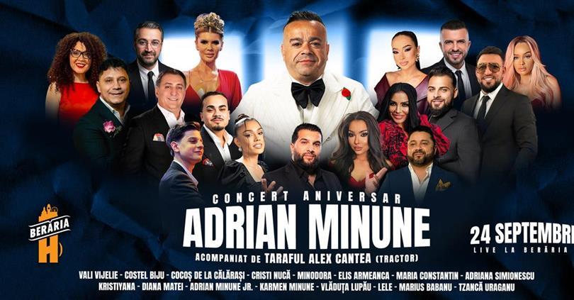 Concert Adrian Minune - Concert Aniversar // 24 septembrie 2026, joi, 24 septembrie 2026 18:30, Beraria H