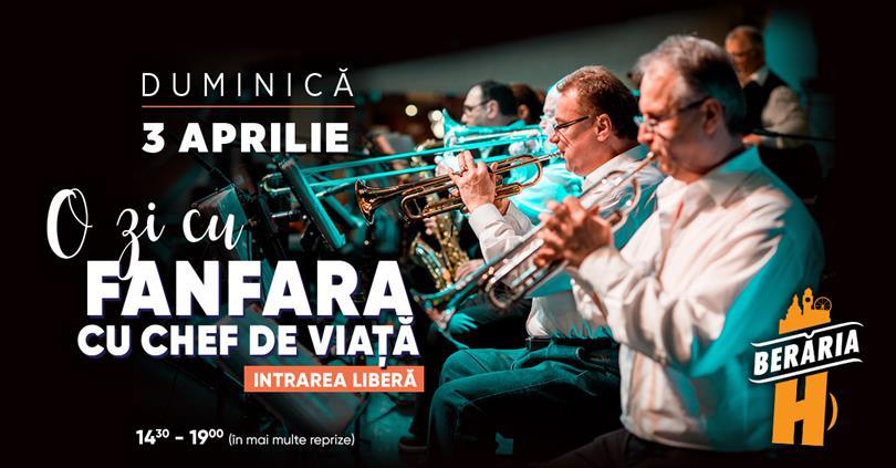 Concert O zi cu Fanfara cu Chef de Viaţă la berărie, Sunday, 03 April 2022 13:00, Beraria H