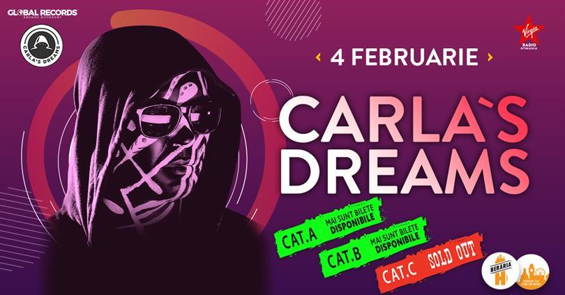 Concert Carla’s Dreams // 4 februarie// Berăria H, Tuesday, 04 February 2020 19:30, Beraria H