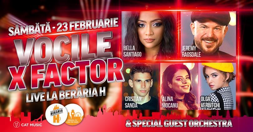 Concert Vocile X Factor #live @ Berăria H, sâmbătă, 23 februarie 2019 18:00, Beraria H