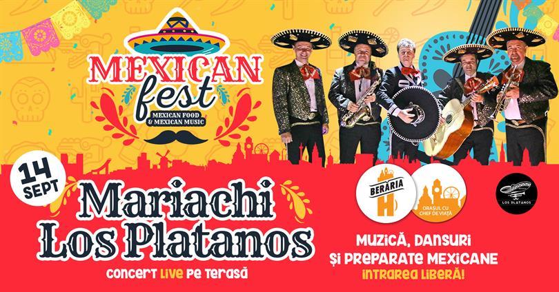 Concert Seară Mexicană #PeTerasă cu Mariachi Los Platanos // 14 septembrie, sâmbătă, 14 septembrie 2019 19:00, Beraria H