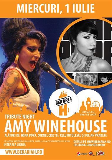 Concert Tribute Amy Winehouse (pe terasa), miercuri, 01 iulie 2015 20:00, Beraria H