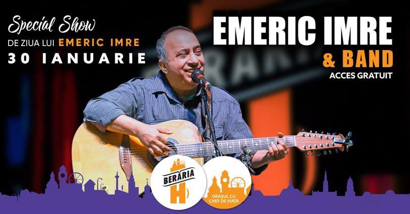 Concert Emeric Imre & Band I Special Show, Tuesday, 30 January 2024 18:00, Beraria H