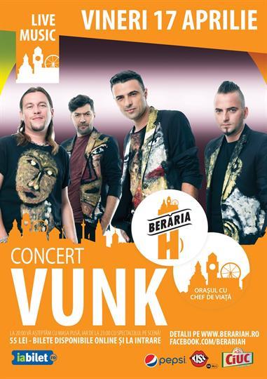Concert Vunk Concert, Friday, 17 April 2015 20:00, Beraria H