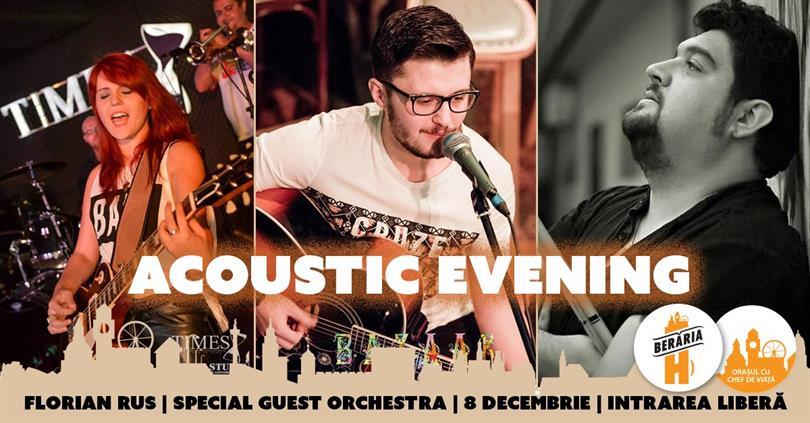 Concert Acoustic Evening cu Florian Rus | SGO, marți, 08 decembrie 2015 19:30, Beraria H