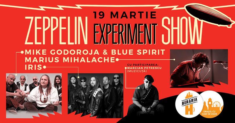 Concert Mike Godoroja, Mihalache, IRIS & more / Zeppelin Experiment Show, Tuesday, 19 March 2019 19:45, Beraria H