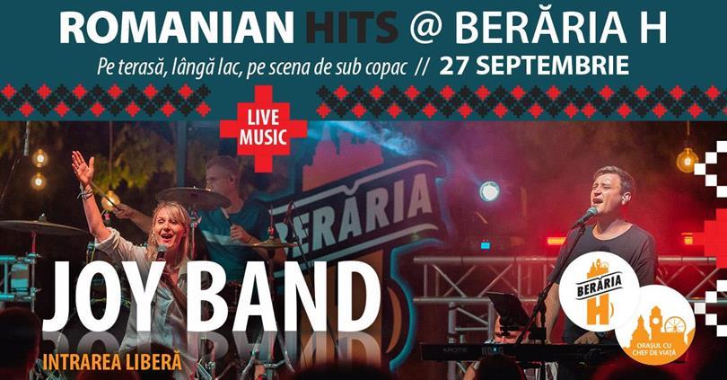 Concert Romanian Hits #live cu JOY Band I #ByTheLake, miercuri, 27 septembrie 2023 17:00, Beraria H