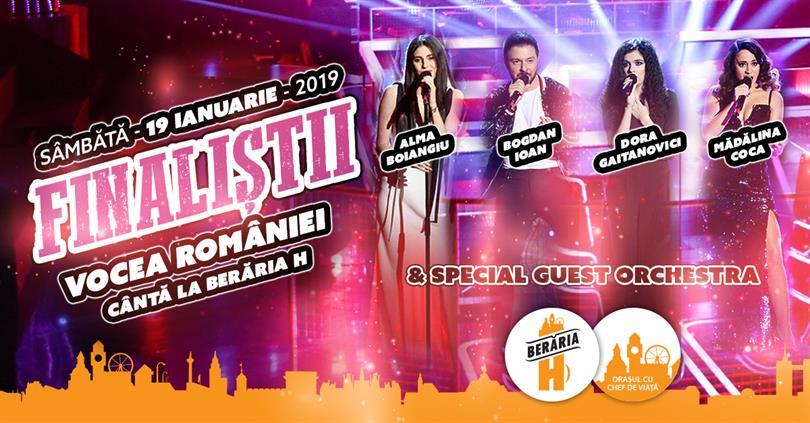 Concert The Voice - Romania #finalists, Saturday, 19 January 2019 22:00, Beraria H