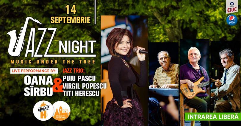 Concert Oana Sîrbu & Jazz Trio // Berăria H, marți, 14 septembrie 2021 18:00, Beraria H