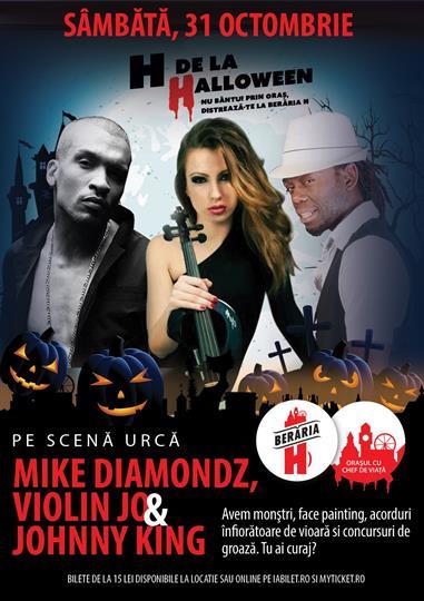 Concert Mike Diamondz, Violin Jo, Johnny King - Halloween, Saturday, 31 October 2015 20:00, Beraria H