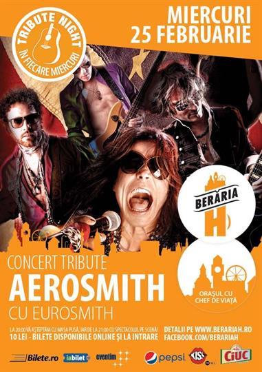 Concert Tribute Night - Aerosmith, miercuri, 25 februarie 2015 20:00, Beraria H