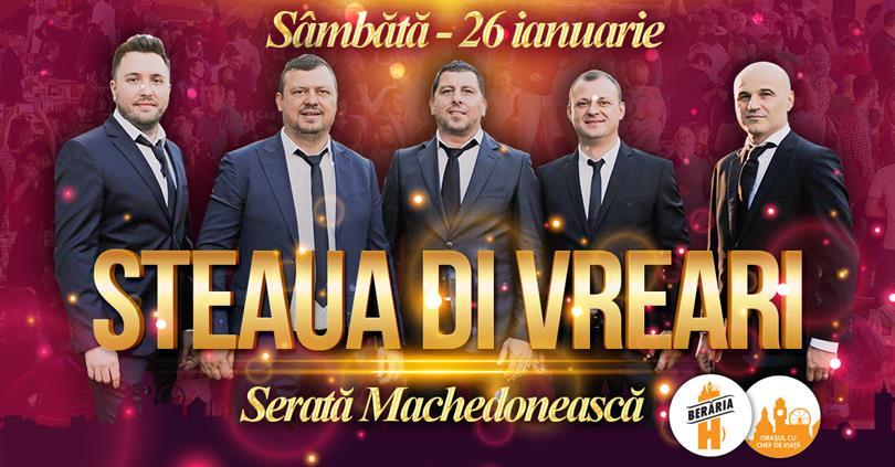 Concert Serată Machedonească: Steaua di Vreari // 26 ianuarie, sâmbătă, 26 ianuarie 2019 22:00, Beraria H