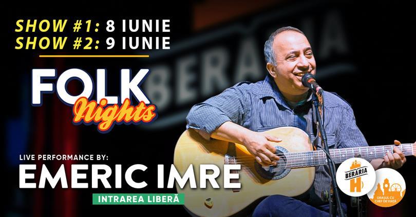 Concert Emeric Imre // Berăria H, marți, 08 iunie 2021 19:30, Beraria H