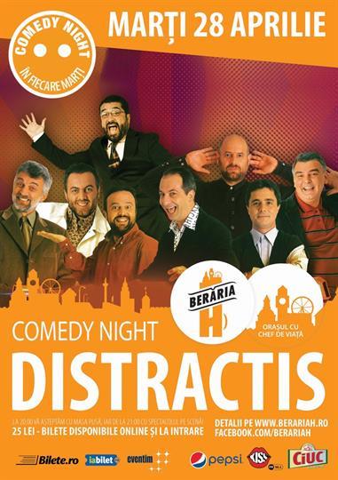 Concert Comedy Night - Distractis, marți, 28 aprilie 2015 20:00, Beraria H