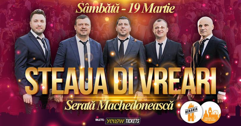 Concert Steaua di Vreari // Serată Machedonească, sâmbătă, 19 martie 2022 21:00, Beraria H