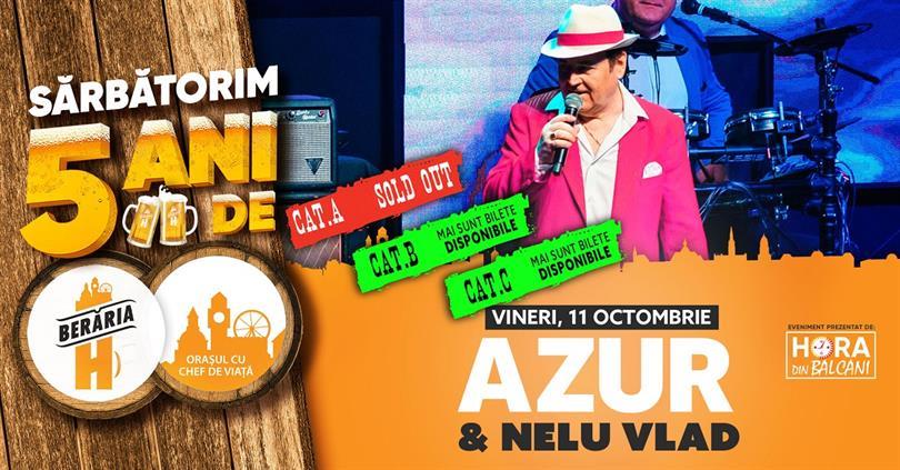 Concert Concert AZUR & Nelu Vlad // Berăria H, vineri, 11 octombrie 2019 21:00, Beraria H