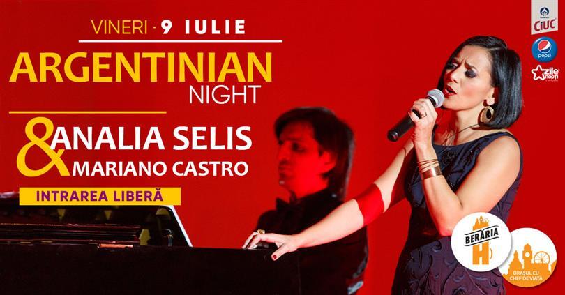 Concert Analia Selis & Mariano Castro #CentenarPiazzolla - Argentinian Night, vineri, 09 iulie 2021 19:00, Beraria H