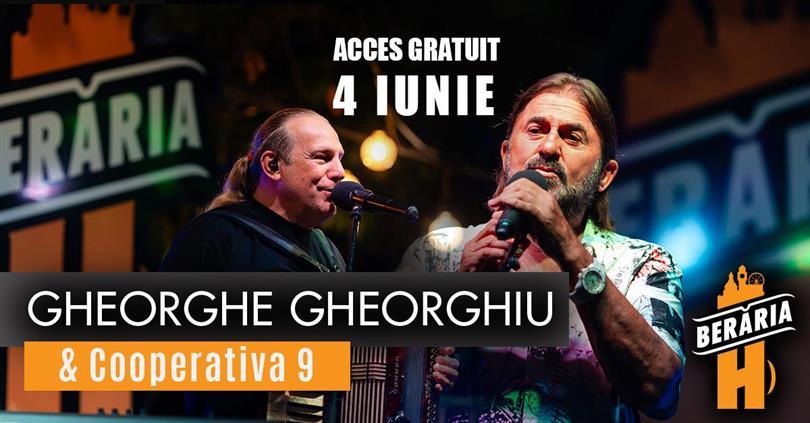 Concert Gheorghe Gheorghiu & Cooperativa 9 - concert #PeTerasă | București - Berăria H, miercuri, 04 iunie 2025 17:00, Beraria H